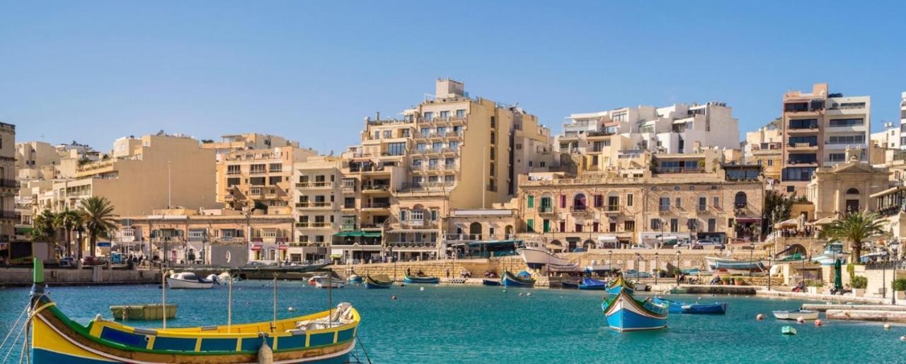 Ferienwohnung Luxury Sea Front At Spinola Bay St Julians San Ġiljan Exterior foto