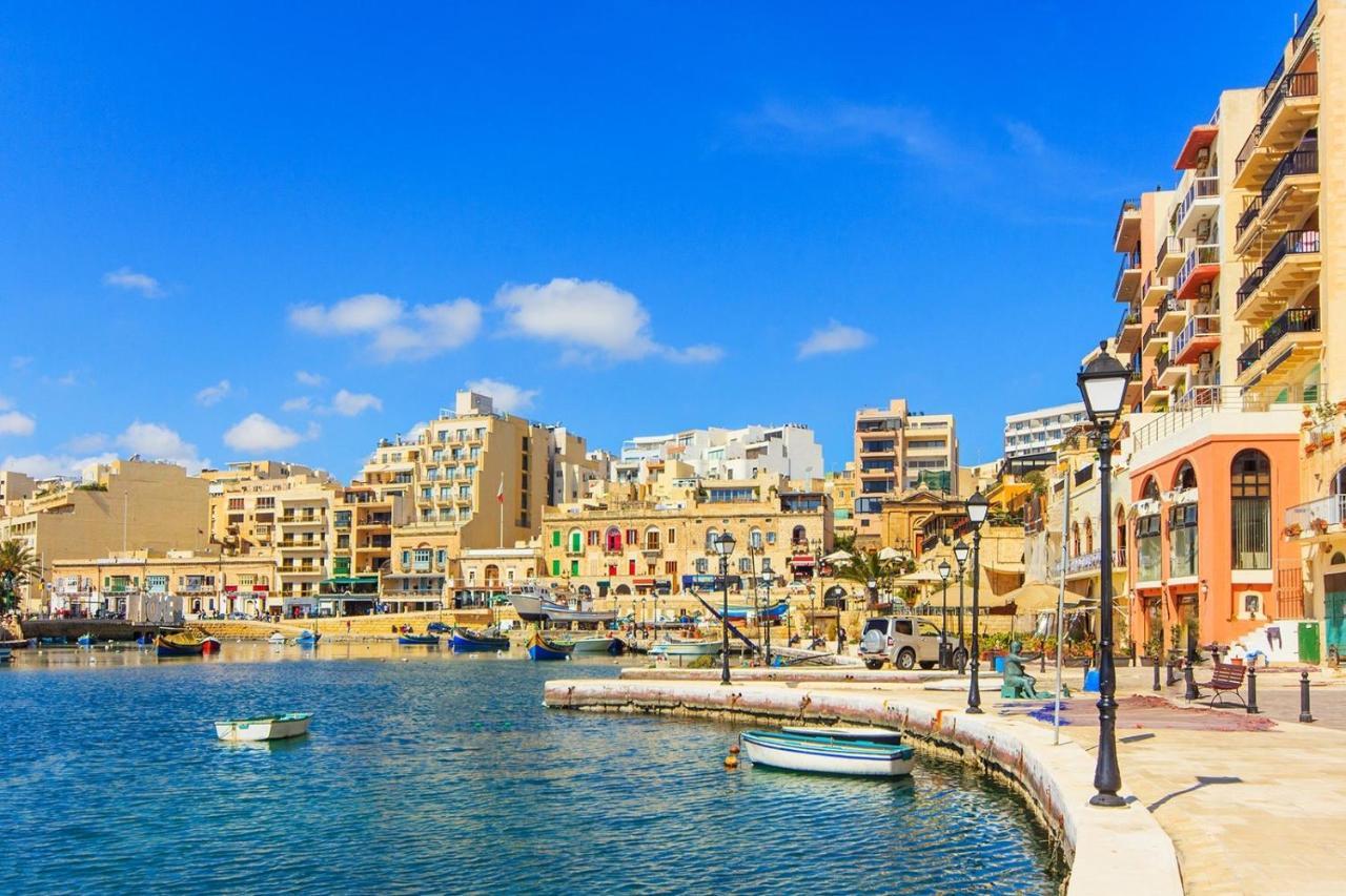 Ferienwohnung Luxury Sea Front At Spinola Bay St Julians San Ġiljan Exterior foto